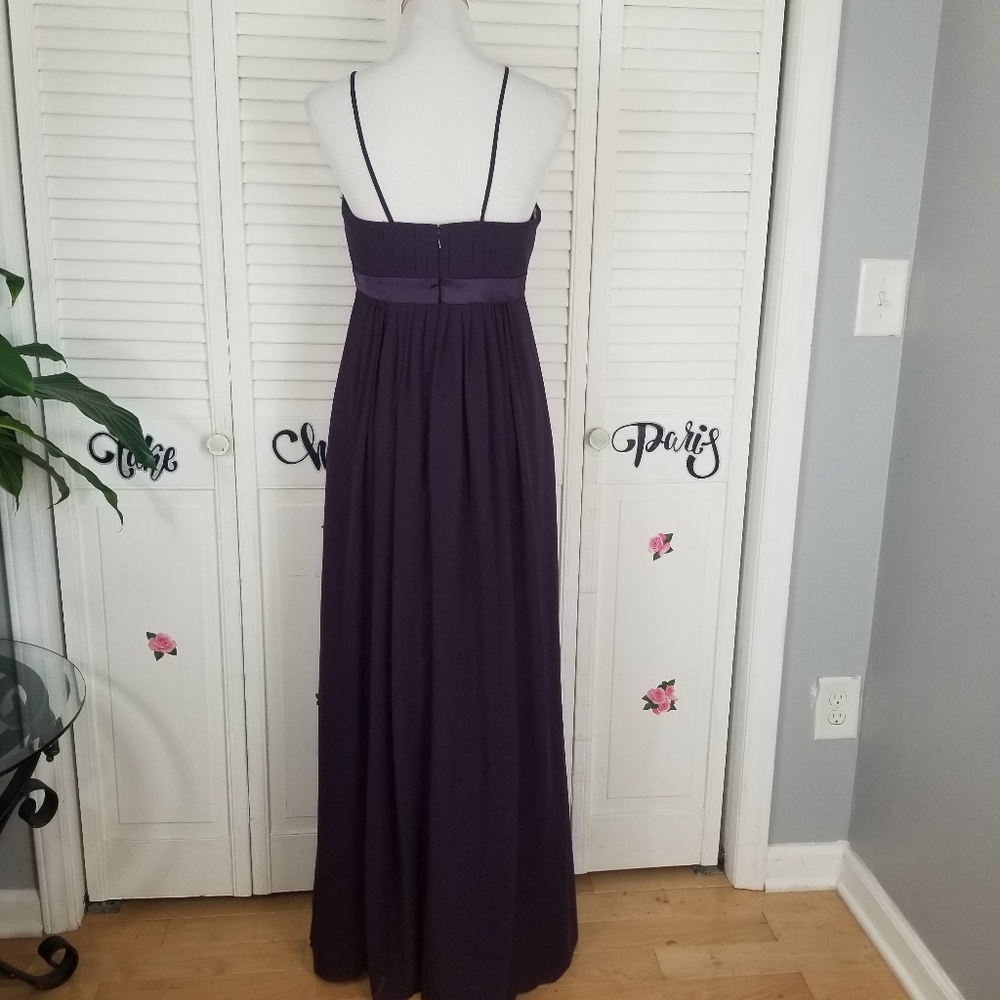 Levkoff bridesmaid chiffon dress gown - Picture 2 of 11